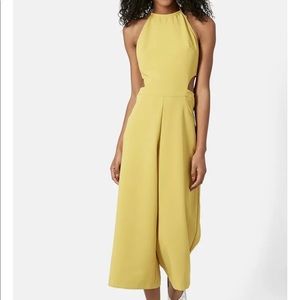 Topshop Halter Culotte Jumpsuit